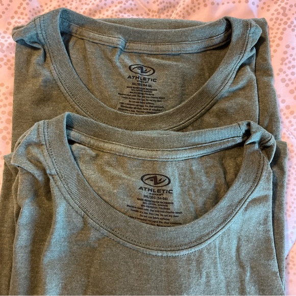 Athletic Works Big Men's Size 3XL (54-56) Cotton Pocket Breathable Tees, 2-Pack - Picture 9 of 10